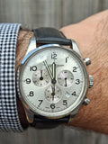 Mougin & Piquard for J.Crew Chronograph Watch Alarm Swiss Ronda 5130.D 40mm With Case