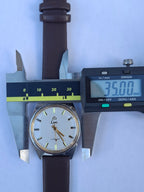 Vintage 1970s Limit 17 Jewel Mechanical Hand Wind Men's Watch 35mm Stainless Steel