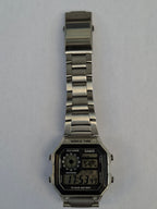 Casio AE-1200WH World Time Digital Watch 3299 Stainless Steel Bracelet 100M