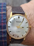 Vintage 1960s Montine of Switzerland ST 69 17J Incabloc Manual Wind Watch 34mm