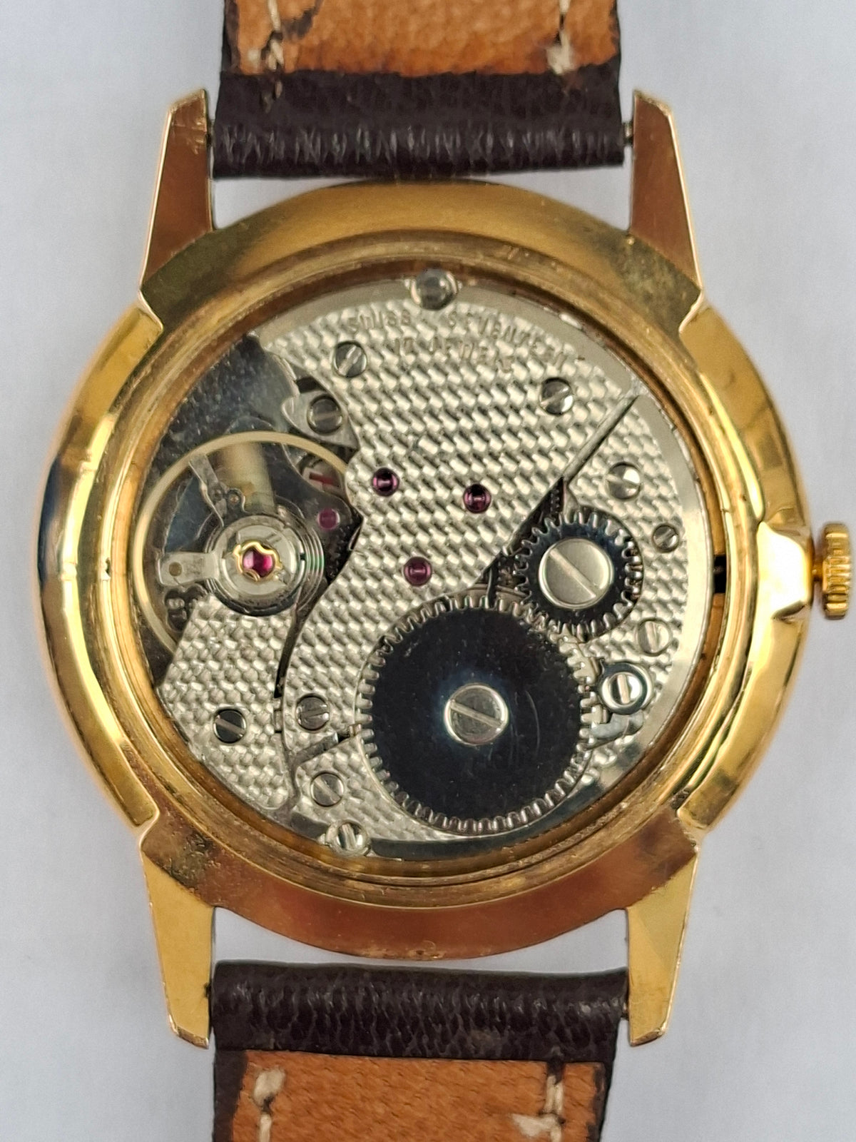 Vintage 1960s Montine of Switzerland ST 69 17J Incabloc Manual Wind Watch 34mm