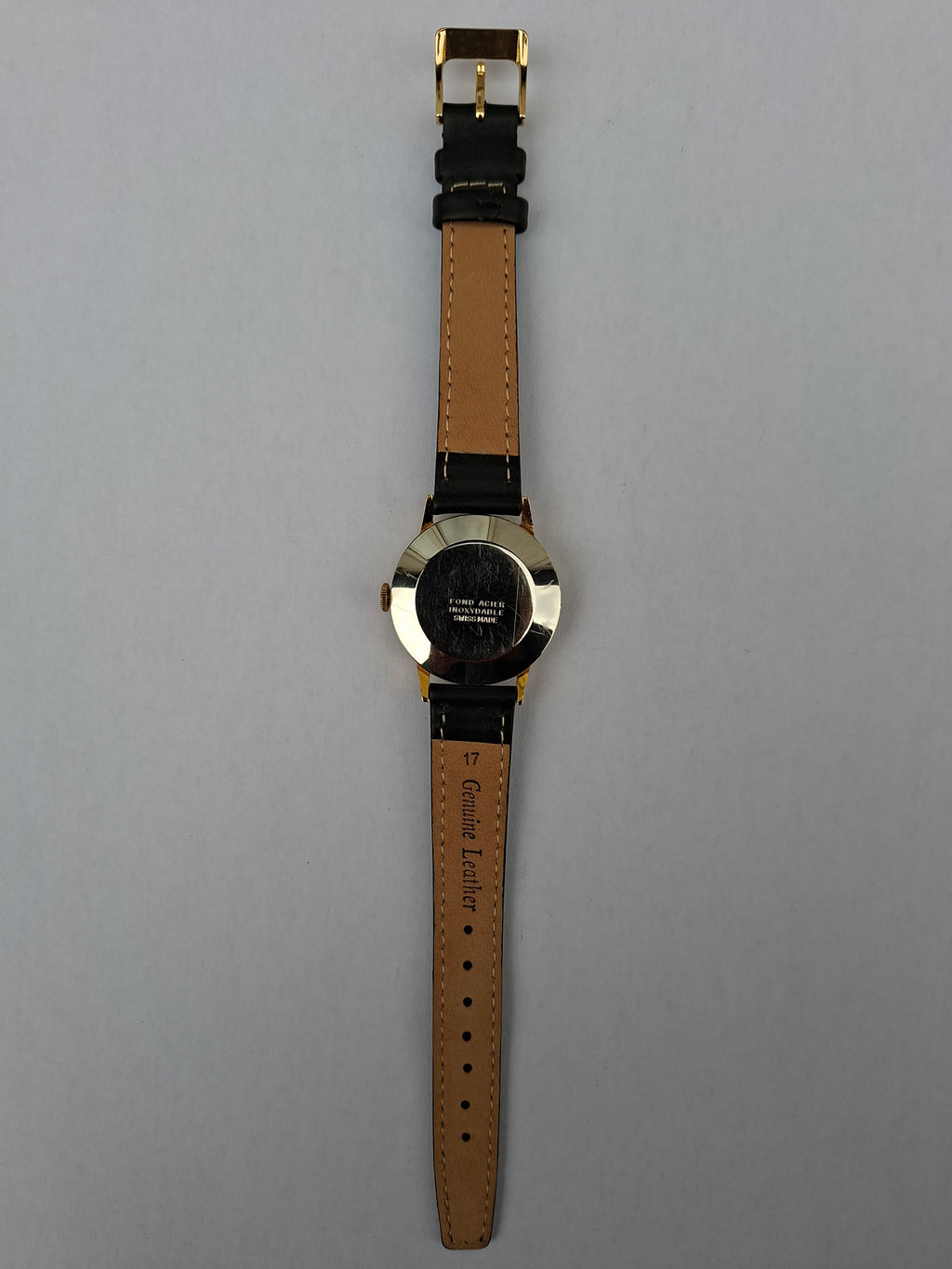 Vintage 1960s Summit Swiss Watch 17 Jewels Incabloc Manual Wind 33mm Sub Seconds