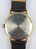 Vintage Sekonda USSR 17 J 2614.2H Manual Wind Date Watch Gold Tone 35mm