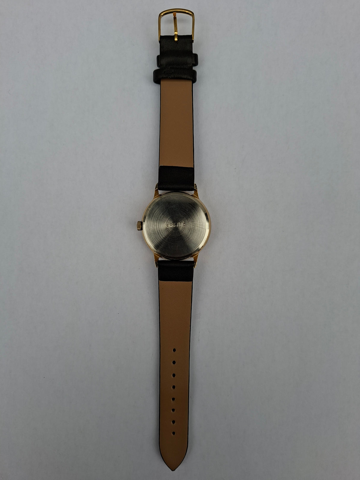 Vintage Sekonda USSR 17 J 2614.2H Manual Wind Date Watch Gold Tone 35mm