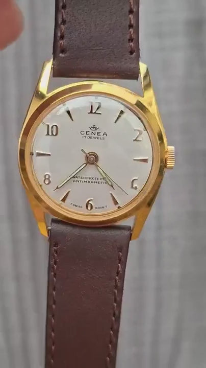 Vintage Cenea 17 Jewels Swiss Mechanical Watch – EB 8800 – 32mm - 1960's