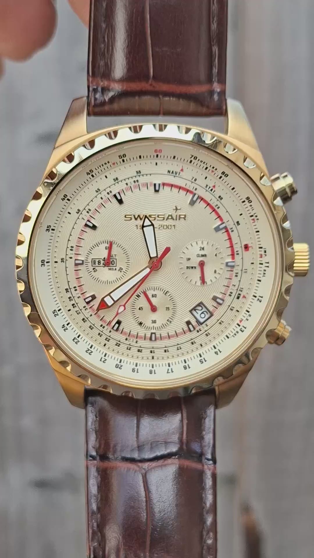 Swissair 1931–2001 Limited Edition Chronograph No. 666 Aviation Quartz Watch