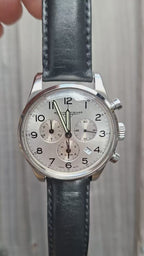 Mougin & Piquard for J.Crew Chronograph Watch Alarm Swiss Ronda 5130.D 40mm With Case