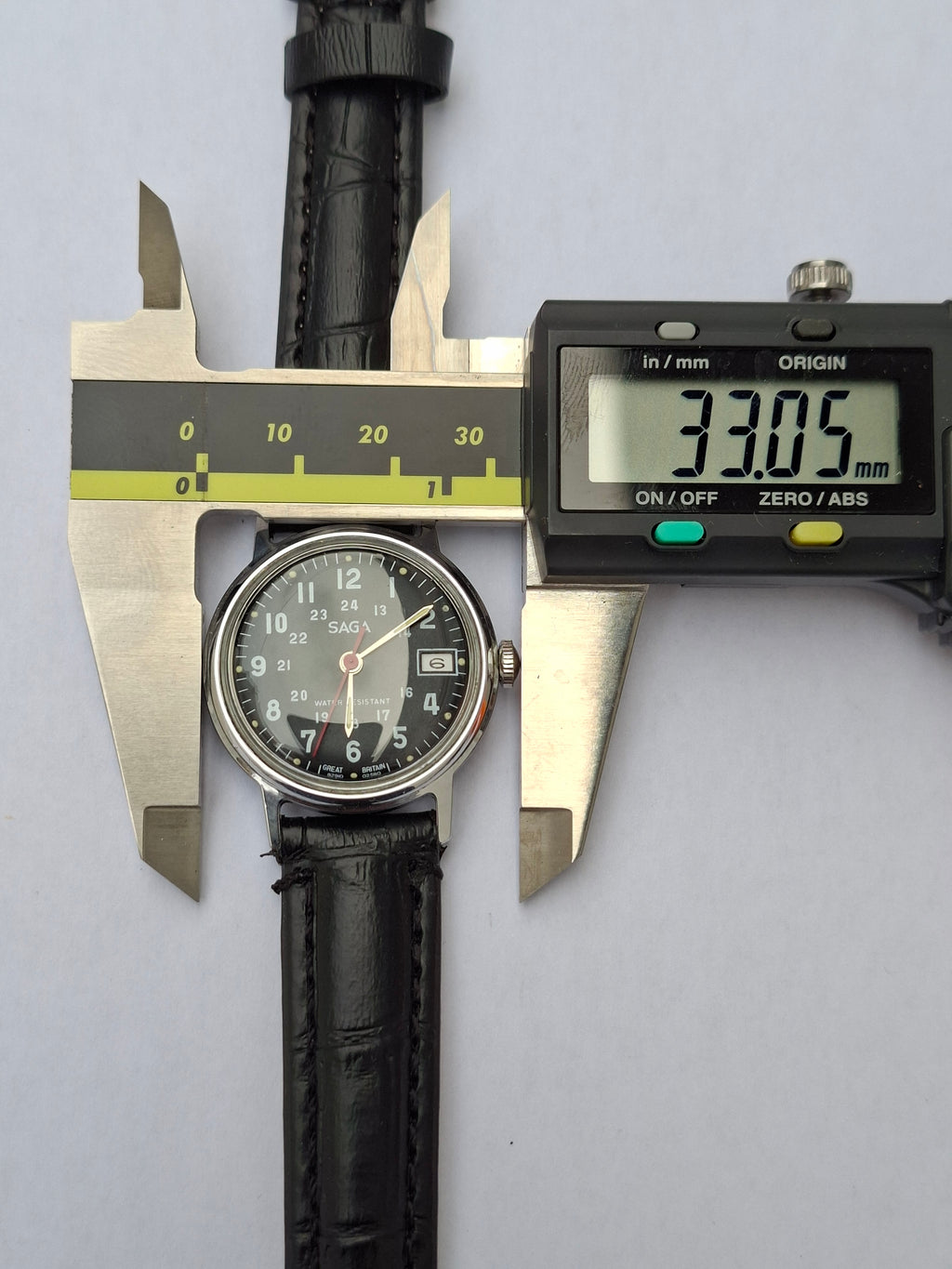 1980 Saga by Timex Military Style Manual Wind Watch – Made in Great Britain