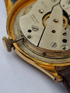 Vintage Oris 15 Jewels Star Dial Manual Wind Small Seconds Swiss Watch 1950s
