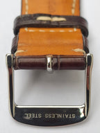 Genuine Longines 20mm Brown Alligator Leather Watch Strap Original Buckle