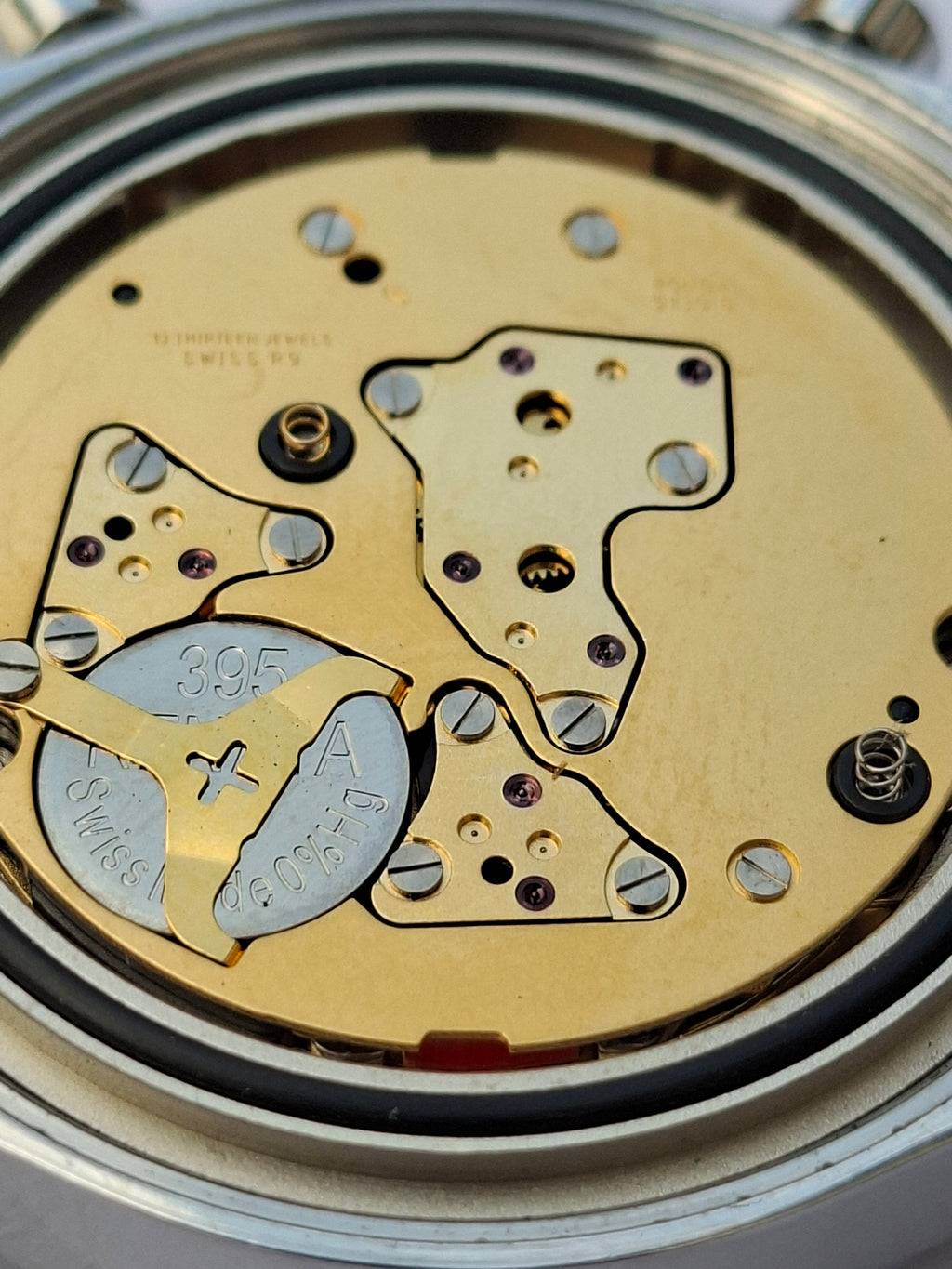 Mougin & Piquard for J.Crew Chronograph Watch Alarm Swiss Ronda 5130.D 40mm With Case