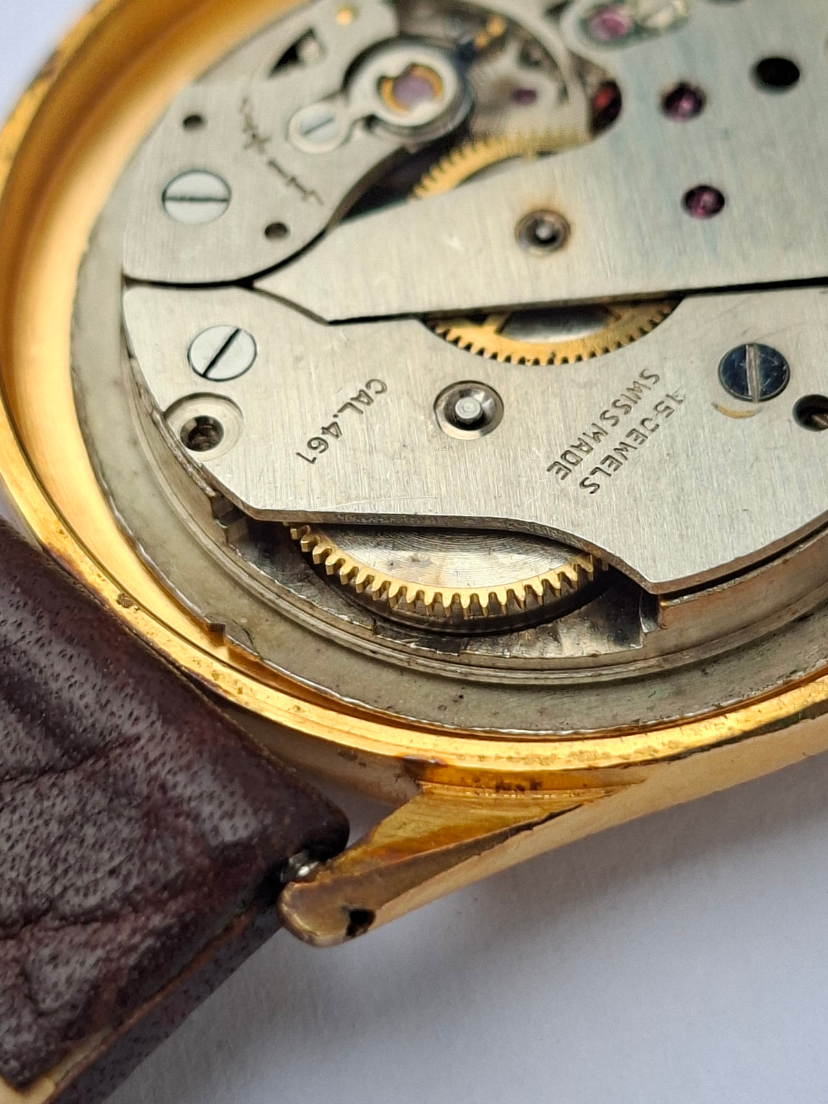 Vintage Oris 15 Jewels Star Dial Manual Wind Small Seconds Swiss Watch 1950s
