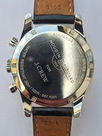 Mougin & Piquard for J.Crew Chronograph Watch Alarm Swiss Ronda 5130.D 40mm With Case