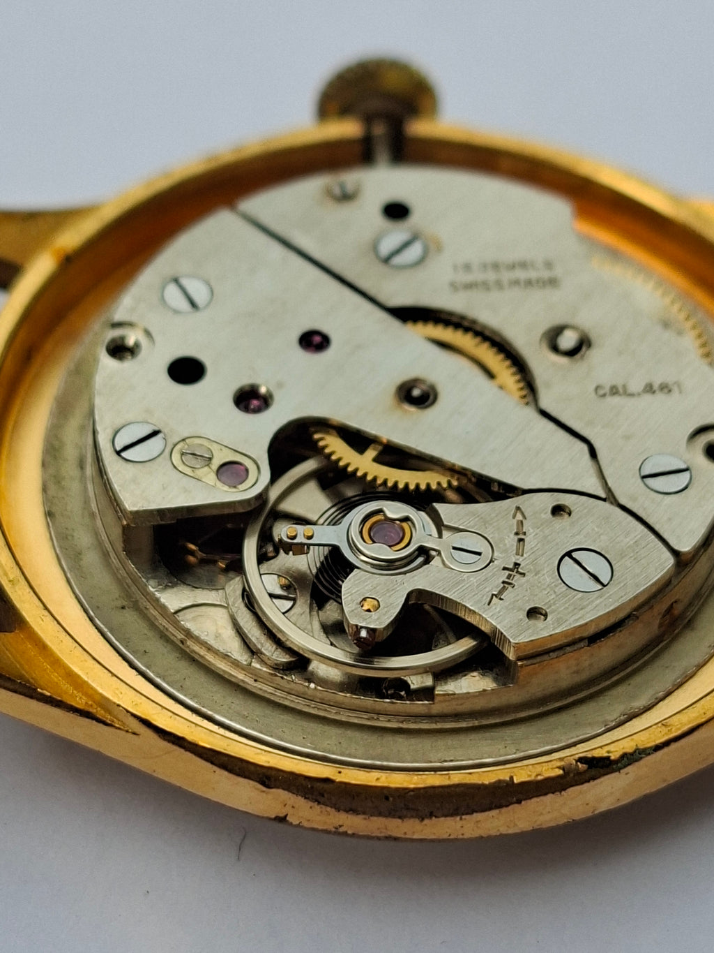 Vintage Oris 15 Jewels Star Dial Manual Wind Small Seconds Swiss Watch 1950s