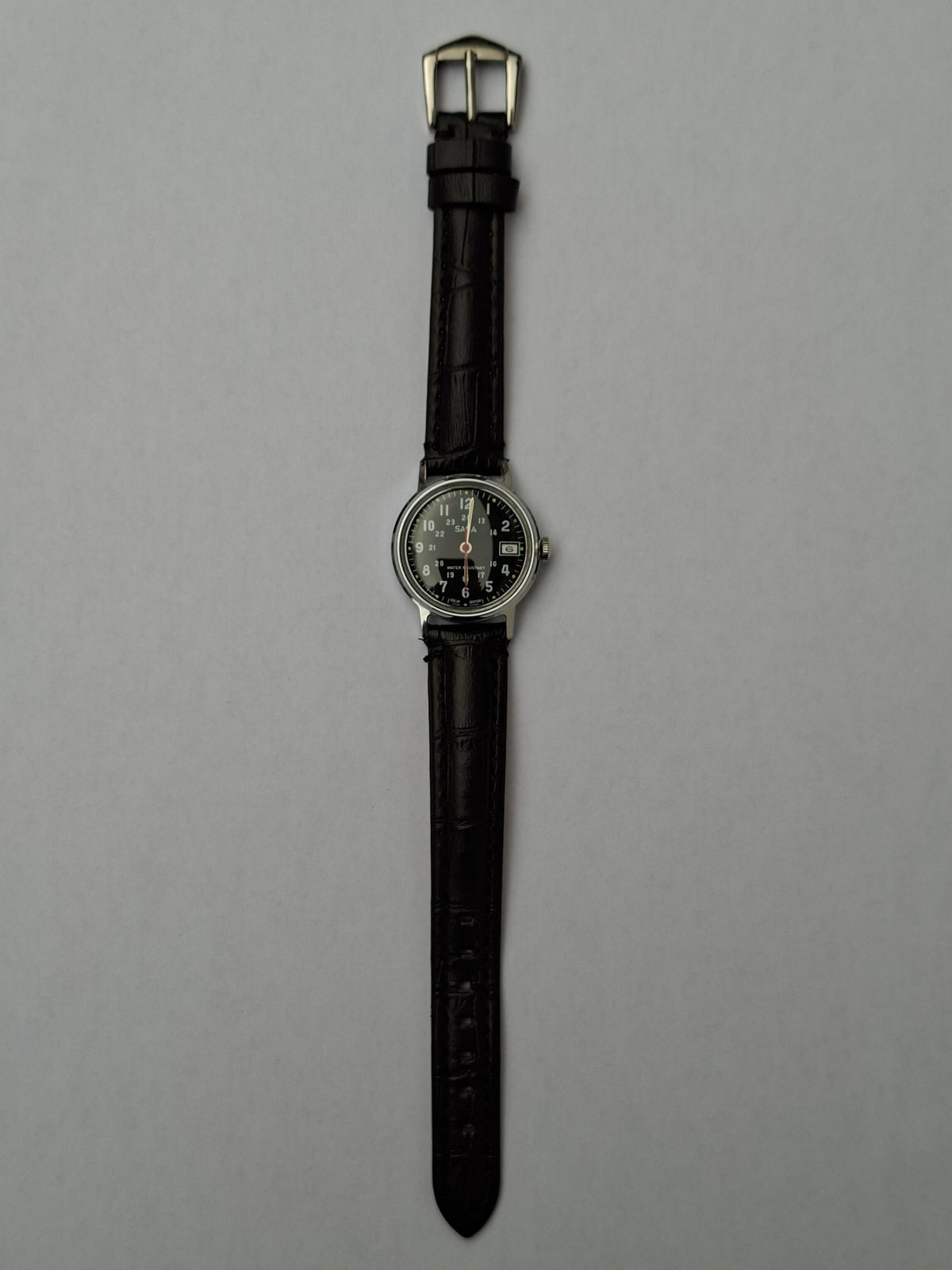 1980 Saga by Timex Military Style Manual Wind Watch – Made in Great Britain