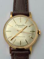 NOS Vintage Carpentier Geneve Ladies Watch 17J Swiss Manual Wind Gold Plated