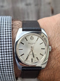 Vintage Henri Sandoz & Fils 17 Jewels Mechanical Swiss Watch 1970s All Stainless Steel