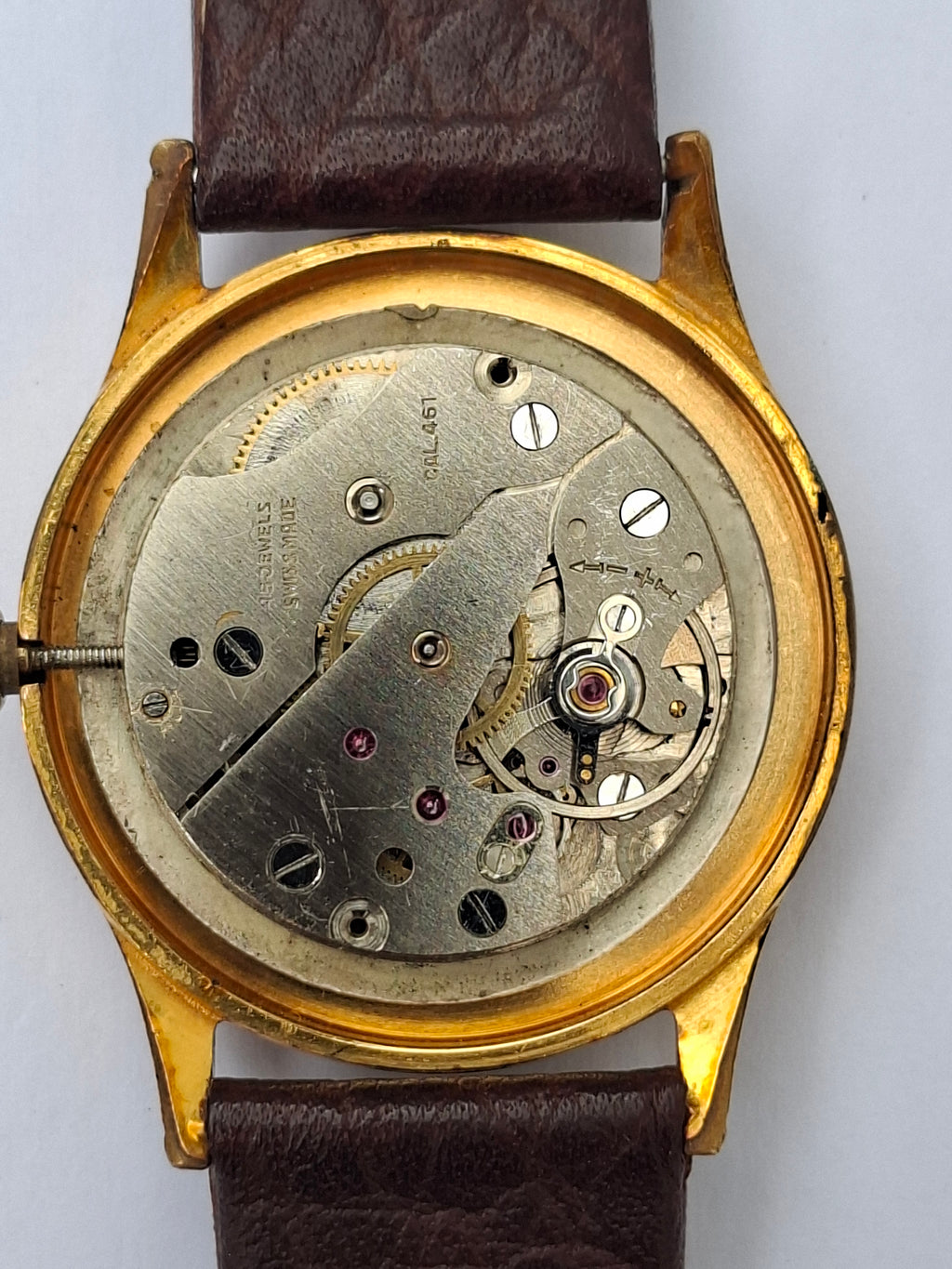 Vintage Oris 15 Jewels Star Dial Manual Wind Small Seconds Swiss Watch 1950s