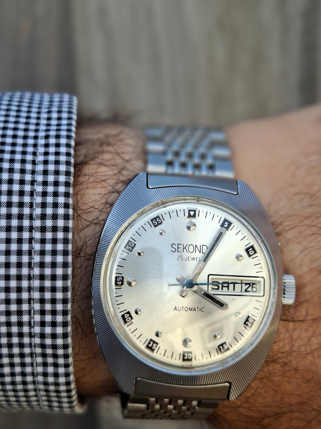 Vintage 1970s Sekonda Automatic 25 Jewels – Slava 2427 – USSR Day Date – 36.5mm