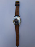 Mougin & Piquard for J.Crew Chronograph Watch Alarm Swiss Ronda 5130.D 40mm With Case
