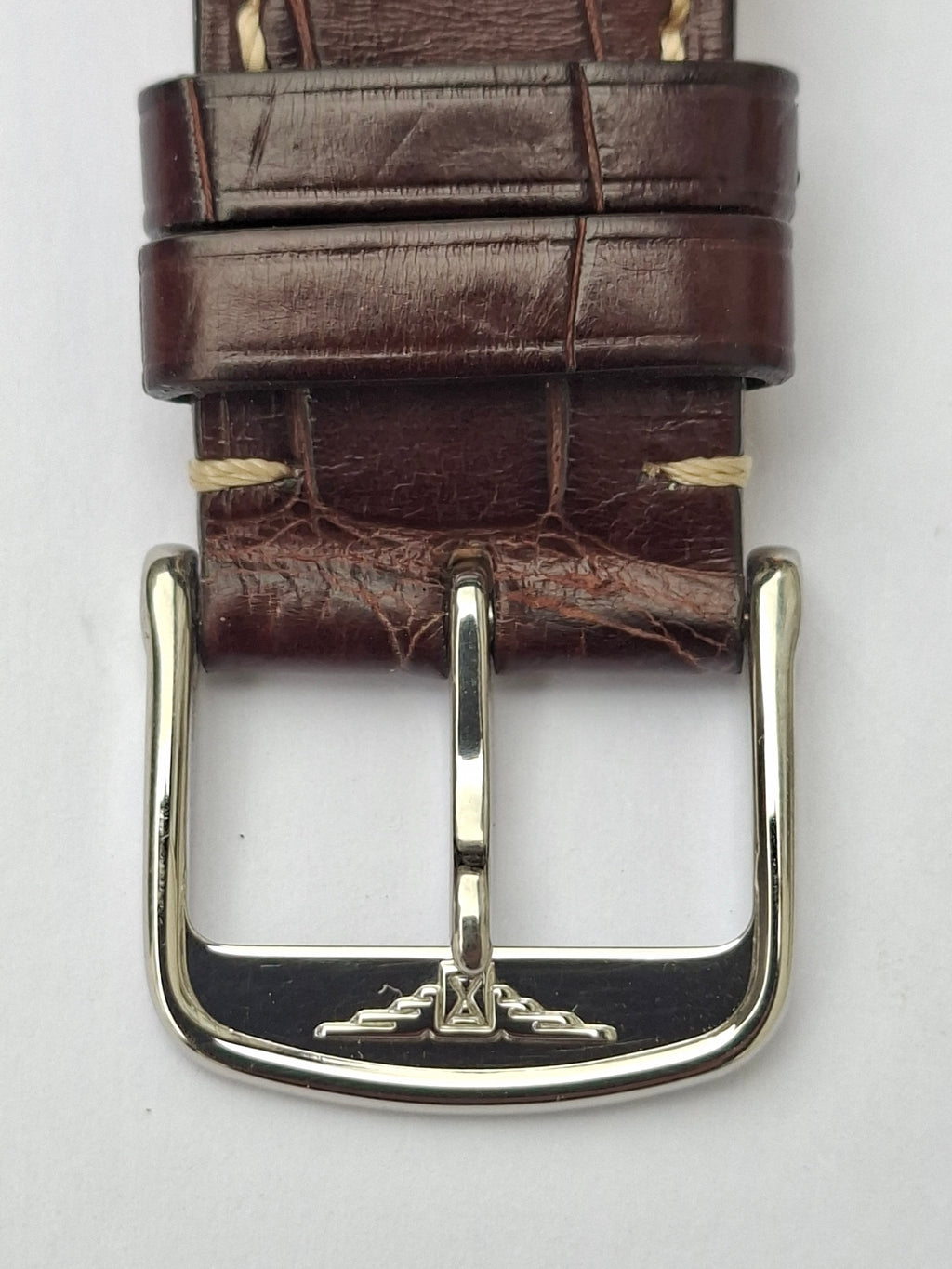 Genuine Longines 20mm Brown Alligator Leather Watch Strap Original Buckle