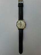 Mougin & Piquard for J.Crew Chronograph Watch Alarm Swiss Ronda 5130.D 40mm With Case